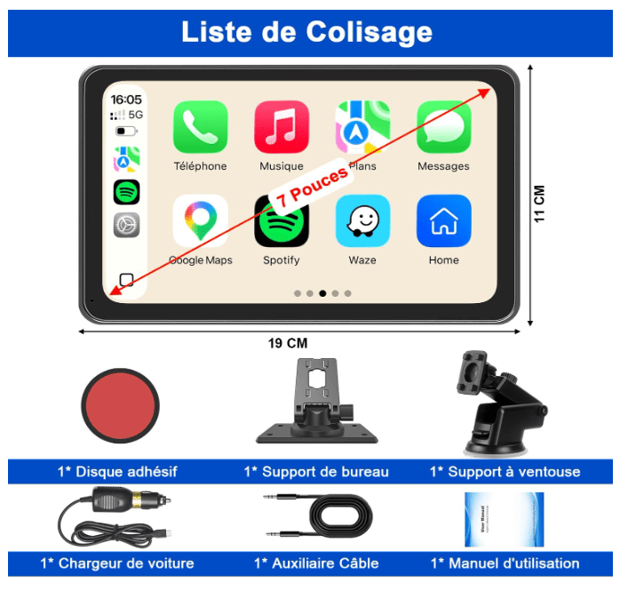 Écran Carplay voiture | SmartDrive - Amascotech-auto