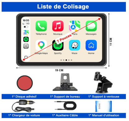 Écran Carplay voiture | SmartDrive - Amascotech-auto