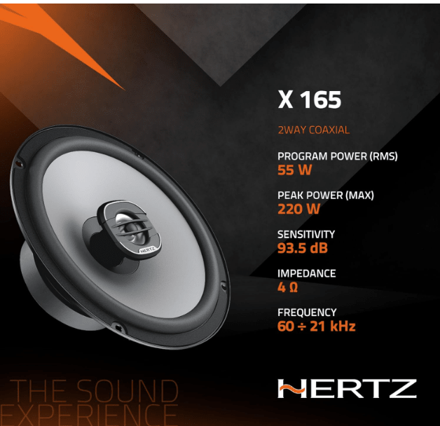 Haut parleur voiture | Hertz X 165 - Amascotech - auto