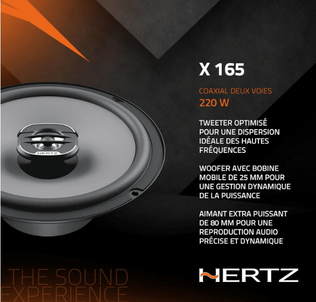 Haut parleur voiture | Hertz X 165 - Amascotech-auto