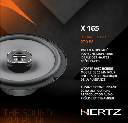Haut parleur voiture | Hertz X 165 - Amascotech-auto