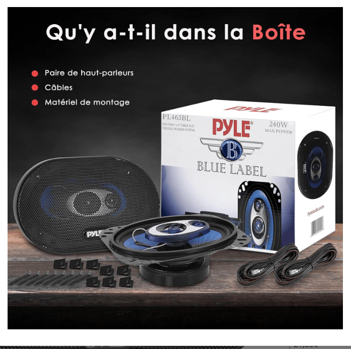Haut Parleur Voiture | Son Cristallin 240W - Amascotech-auto
