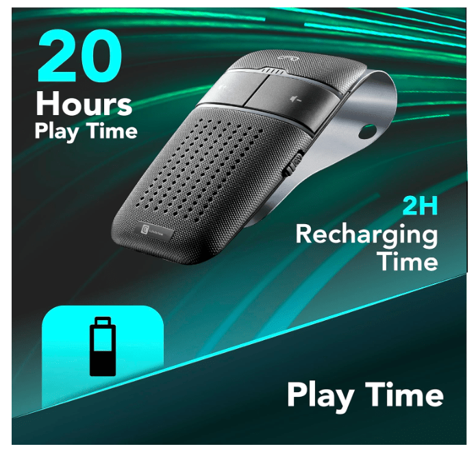 Kit Main Libre Auto | Bluetooth 20h - Amascotech - auto