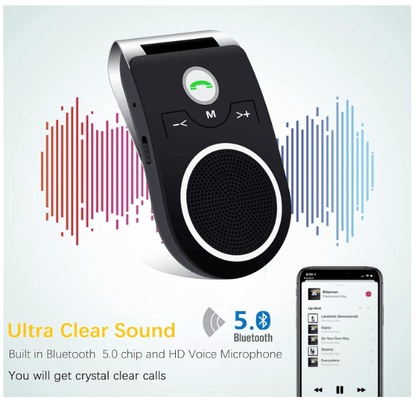 Kit Main Libre Auto | Bluetooth 5.0 Réduction Bruit - Amascotech - auto