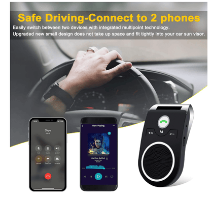 Kit Main Libre Auto | Bluetooth 5.0 Réduction Bruit - Amascotech - auto