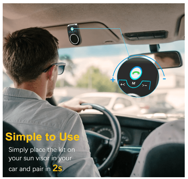 Kit Main Libre Auto | Bluetooth 5.0 Réduction Bruit - Amascotech - auto