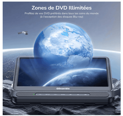 Lecteur DVD Voiture | 2 Écrans 12 Pouces - Amascotech-auto