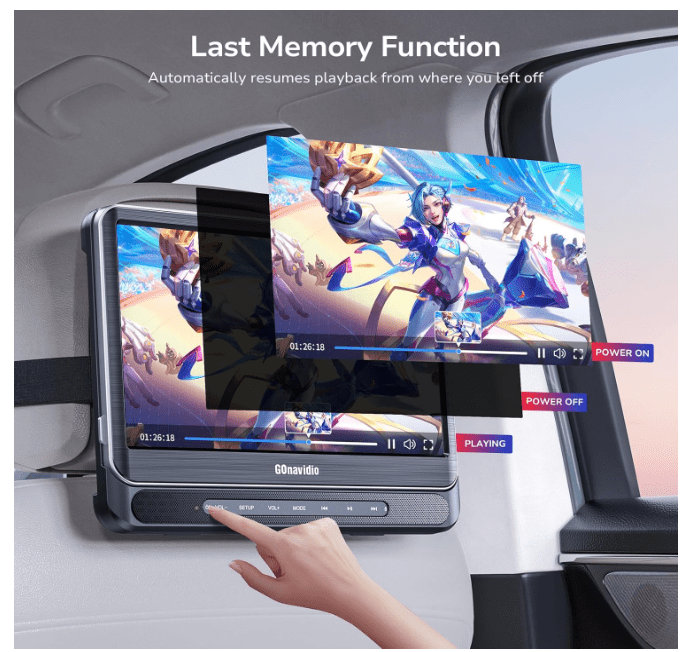 Lecteur DVD voiture 2 écrans | 5h autonomie HD - Amascotech - auto