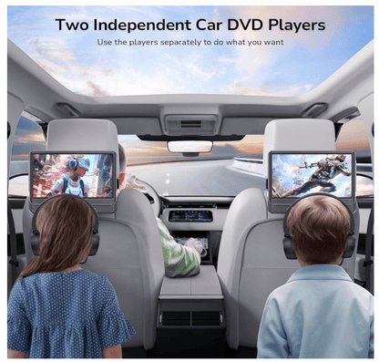 Lecteur DVD voiture 2 écrans | 5h autonomie HD - Amascotech - auto