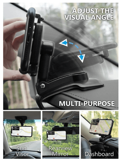 Support de Téléphone Voiture | Rotatif 360 - Amascotech - auto
