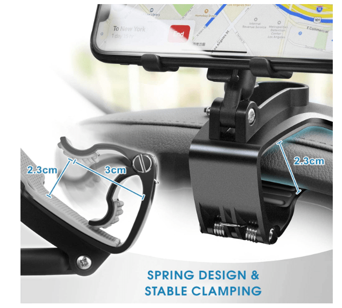 Support de Téléphone Voiture | Rotatif 360 - Amascotech - auto