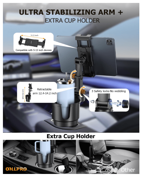 Support Tablette Voiture | Efficacité 2 en 1 - Amascotech-auto