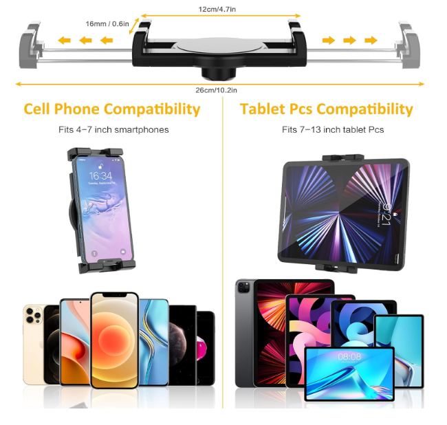 Support Tablette Voiture | Fixation Ultra-Forte - Amascotech-auto