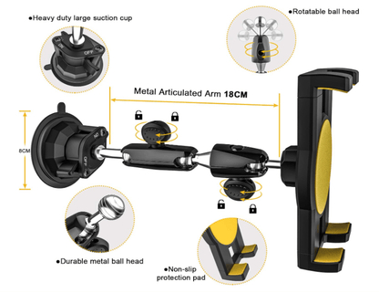 Support Tablette Voiture | Fixation Ultra-Forte - Amascotech-auto