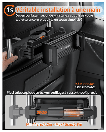 Support Tablette Voiture | Installation Express - Amascotech - auto