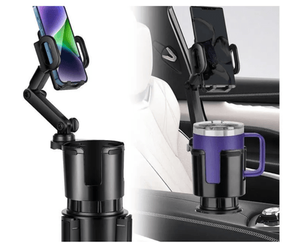 Support téléphone pour Porte - gobelet / Confort de Conduite Optimal - Amascotech - auto