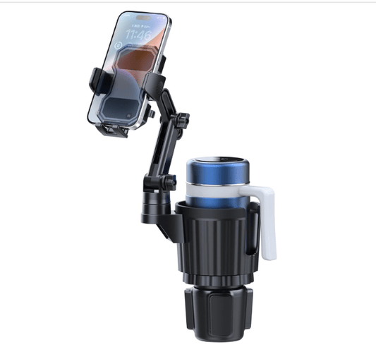 Support téléphone pour Porte - gobelet / Confort de Conduite Optimal - Amascotech - auto
