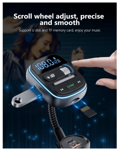 Transmetteur Bluetooth Auto | Charge Rapide 30W - Amascotech-auto