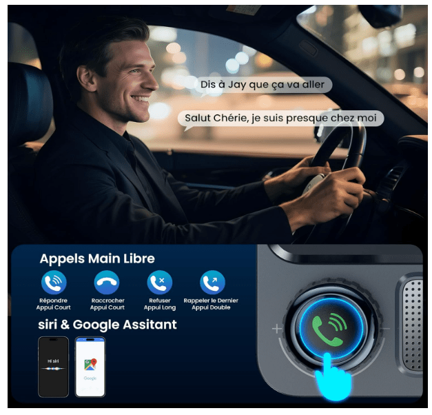 Transmetteur Bluetooth Auto | Charge Rapide 30W - Amascotech-auto
