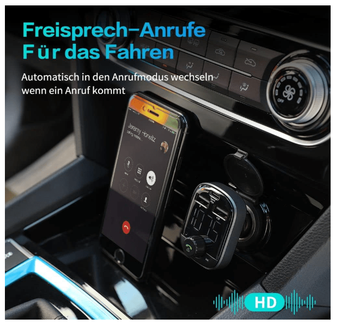 Transmetteur Bluetooth Auto | Kit Mains Libres 3en1 - Amascotech-auto