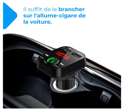 Transmetteur Bluetooth Auto | Mains Libres USB - Amascotech-auto