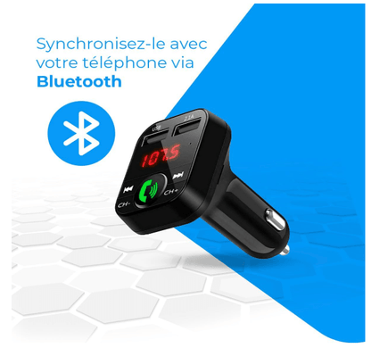 Transmetteur Bluetooth Auto | Mains Libres USB - Amascotech-auto