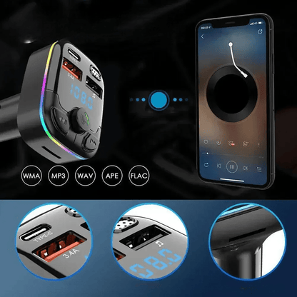 Transmetteur FM Bluetooth - CarFMTransmitter™ - Amascotech - auto