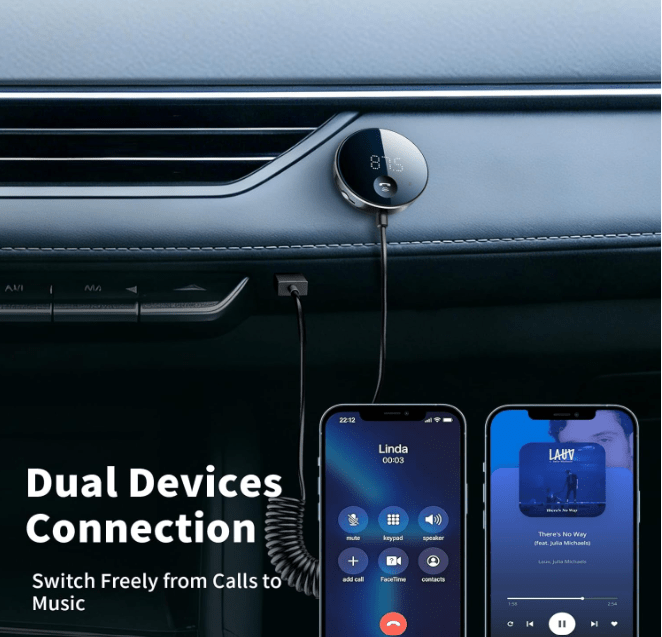 Transmetteur FM de Voiture | Bluetooth Multifonction - Amascotech-auto